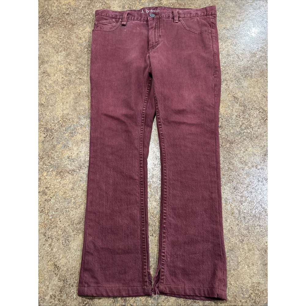 Vintage Y2k Andrew Reynolds Altamont Jeans 30x32 (fits 33x26) Burgandy Skater